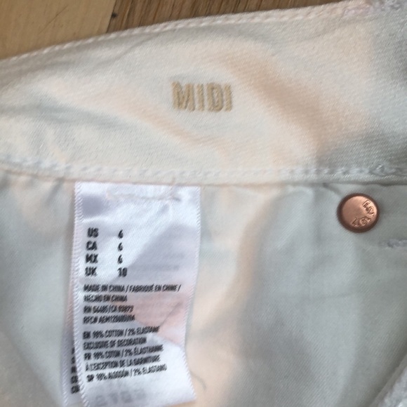 American Eagle MIDI Shorts Stretch Sz6 - Picture 3 of 4